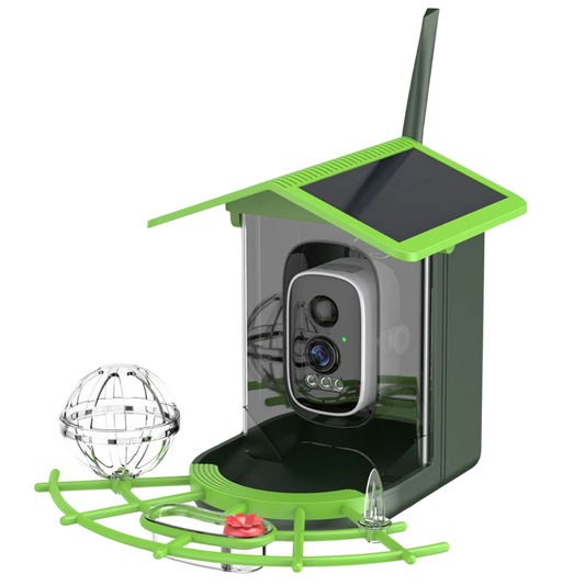 DasFonix Smart Bird Feeder Camera – 2K 4MP AI Species Identification, 5G WiFi & Solar Powered