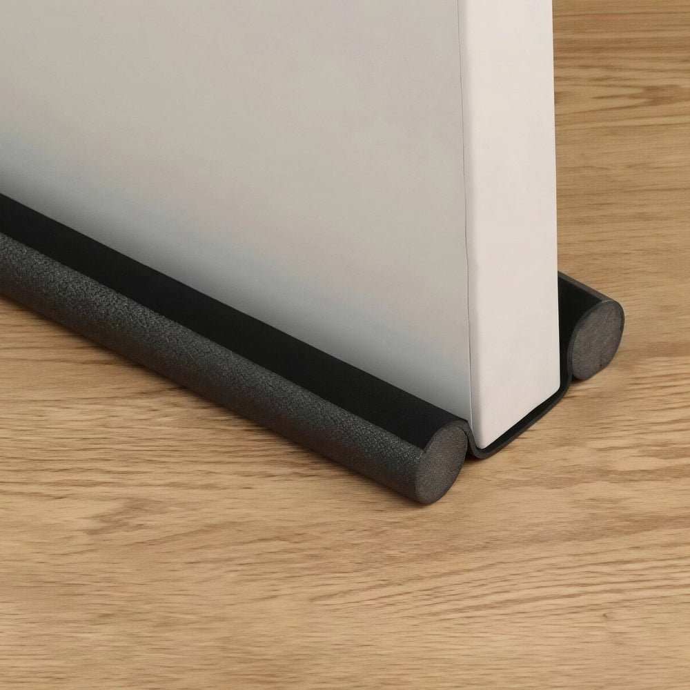 DaxenMix Door Draft Stopper - Premium Leather Double-Sided Under Door Seal, Fits up to 36
