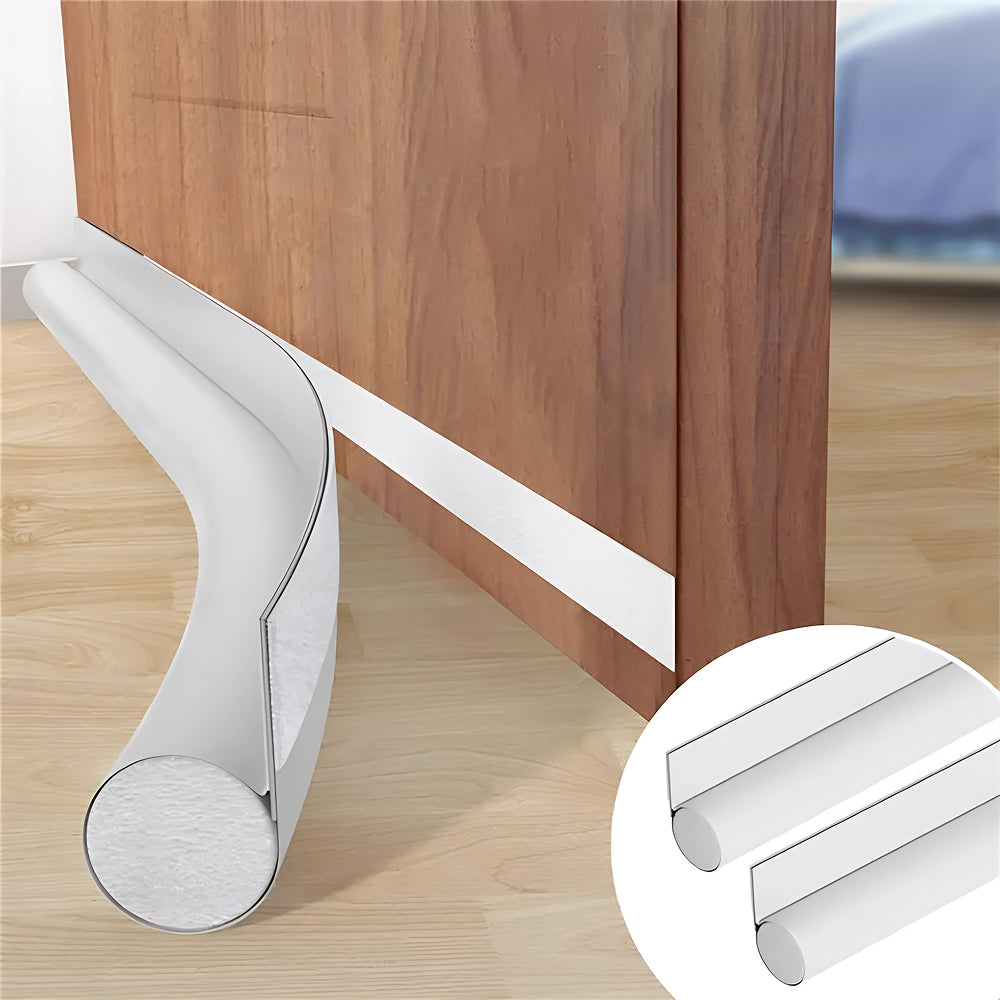DaxenMix Door Draft Stopper - Premium Leather Double-Sided Under Door Seal, Fits up to 36