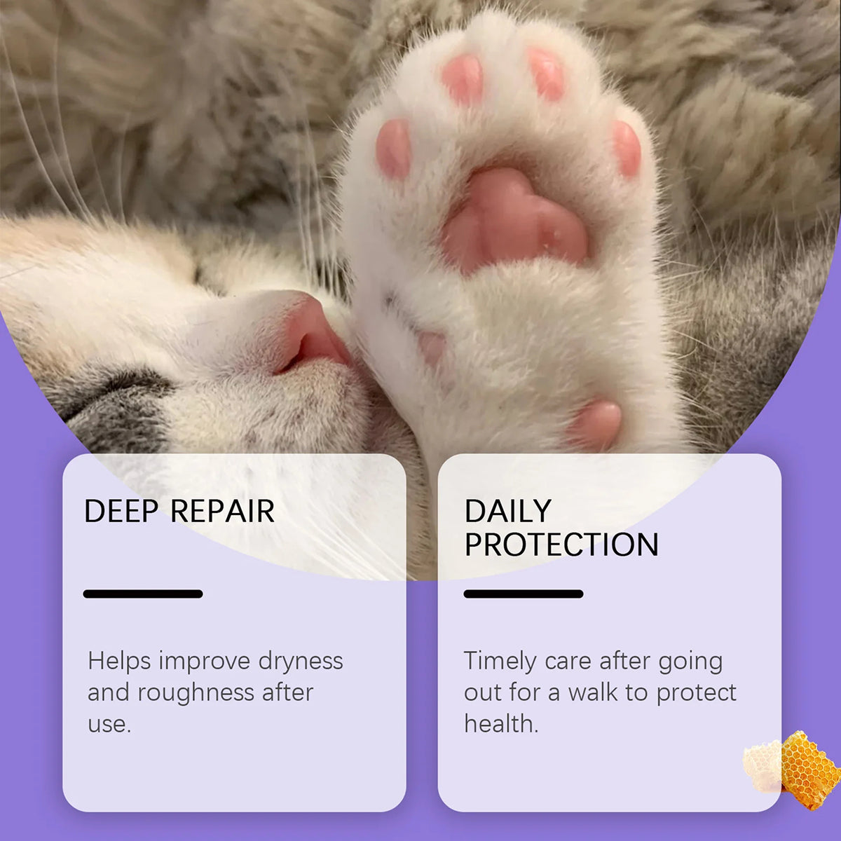 DeaEllant Beeswax And Mineral Oil Formula To Lock In Moisture And Protect Paw Pads