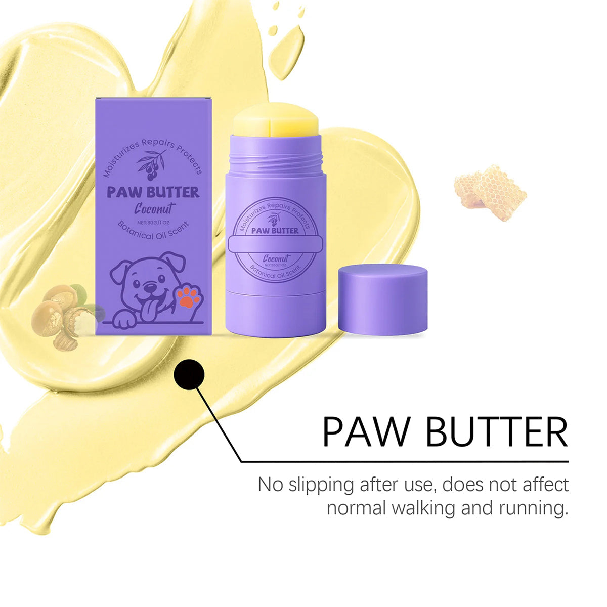 DeaEllant Beeswax And Mineral Oil Formula To Lock In Moisture And Protect Paw Pads