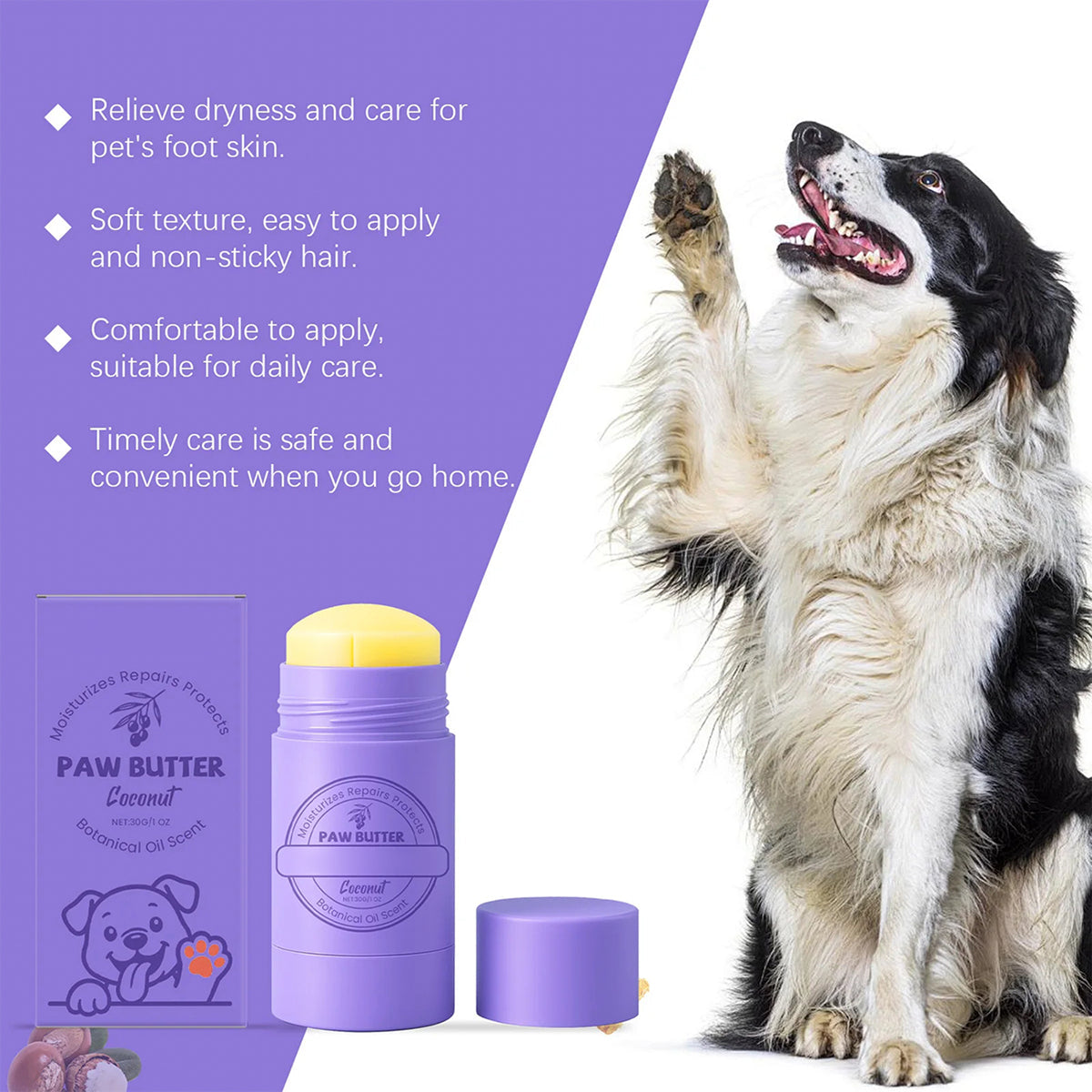DeaEllant Beeswax And Mineral Oil Formula To Lock In Moisture And Protect Paw Pads