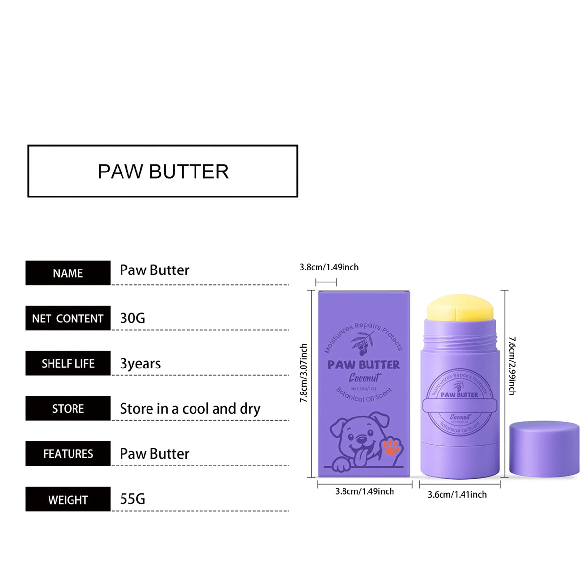 DeaEllant Beeswax And Mineral Oil Formula To Lock In Moisture And Protect Paw Pads