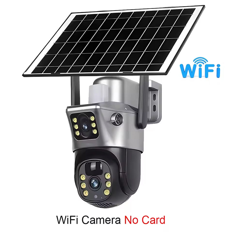 MoseCogn Solar Security Camera utilizes 8MP dual-lens technology