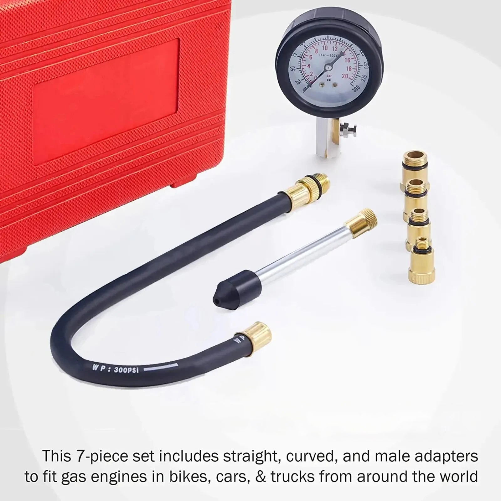 DelNopsi Dual Gauge (0-300 PSI / 0-20 Bar)
