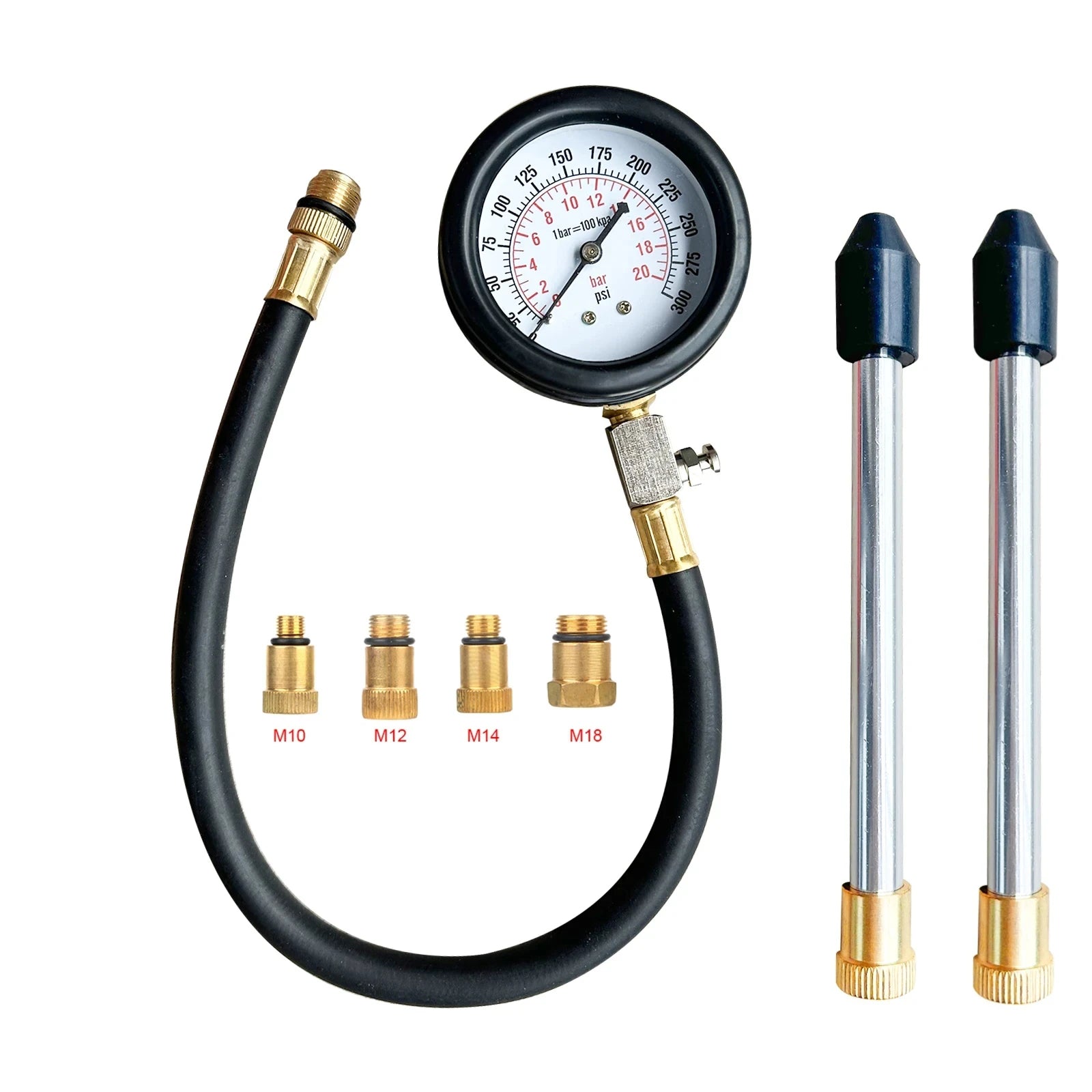 DelNopsi Dual Gauge (0-300 PSI / 0-20 Bar)