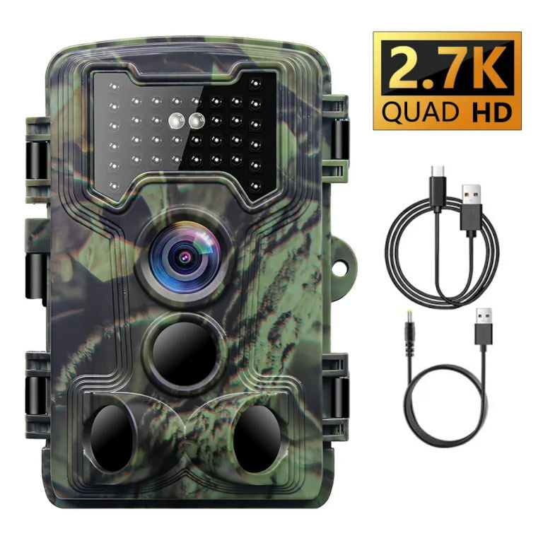 DerixCam 58MP Wildlife Camera – 2.7K HD Video, 0.2s Trigger Speed & 65ft Infrared Night Vision