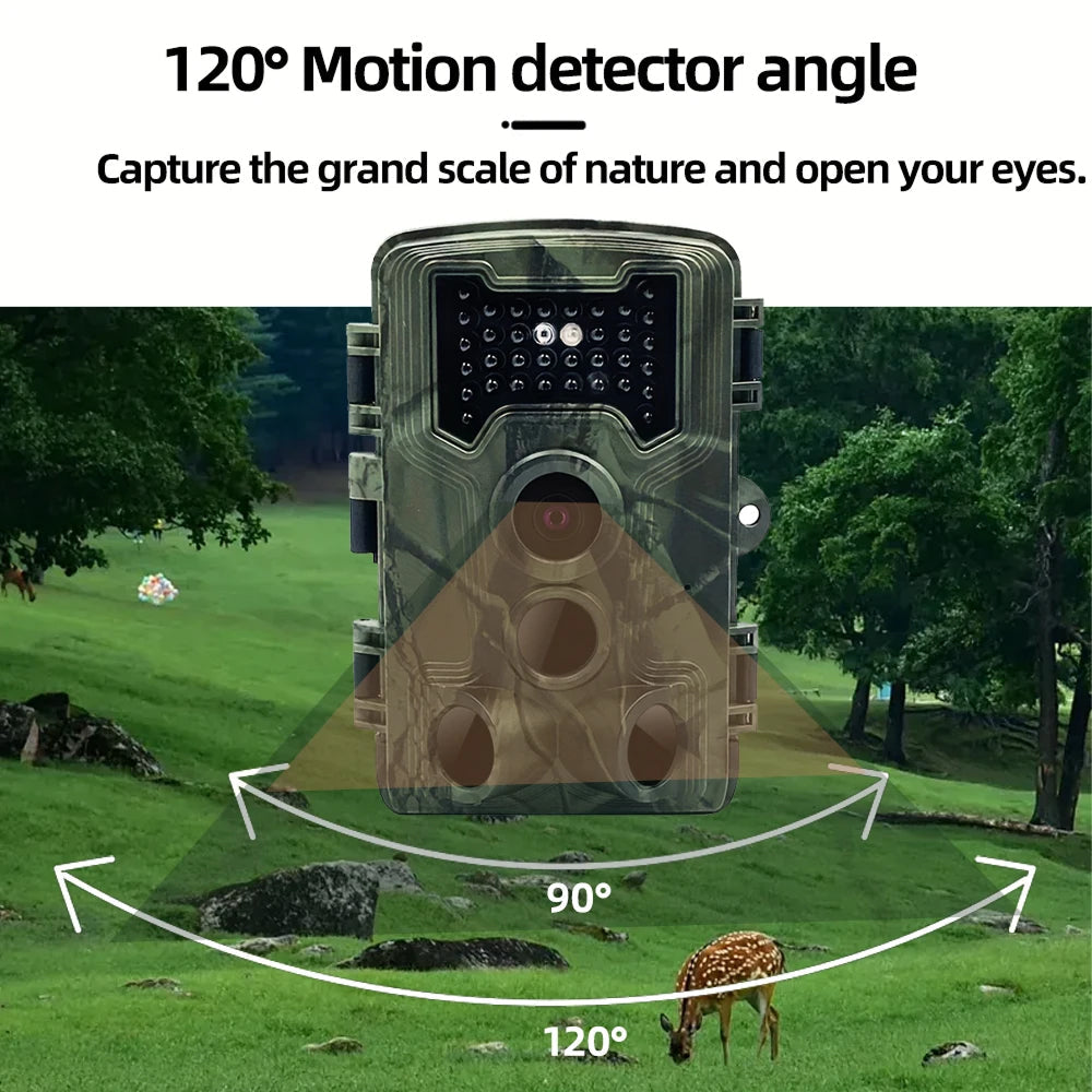 DerixCam 58MP Wildlife Camera – 2.7K HD Video, 0.2s Trigger Speed & 65ft Infrared Night Vision
