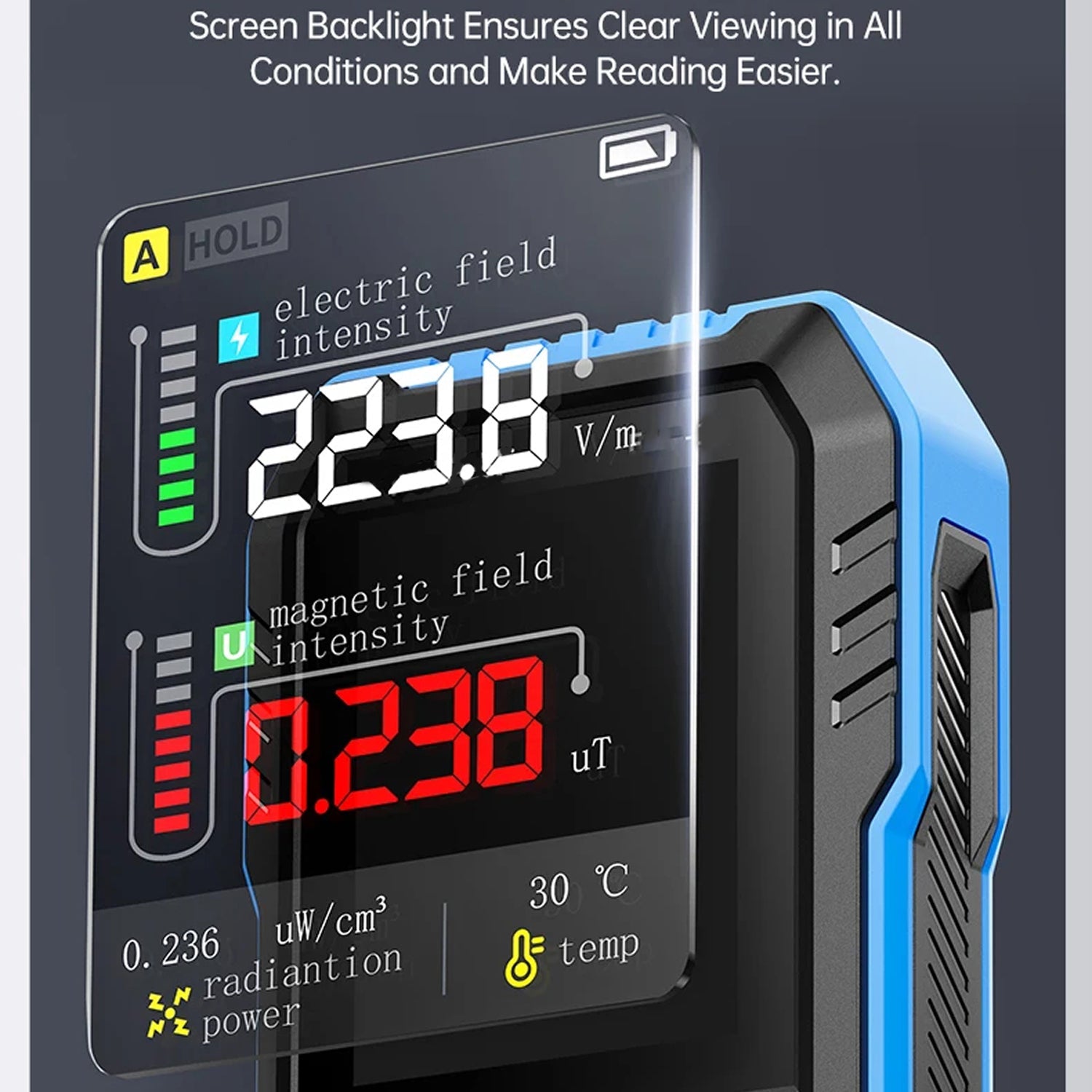 DetexMifi 3-in-1 EMF Detector – 0.01μt Precision, 2.4