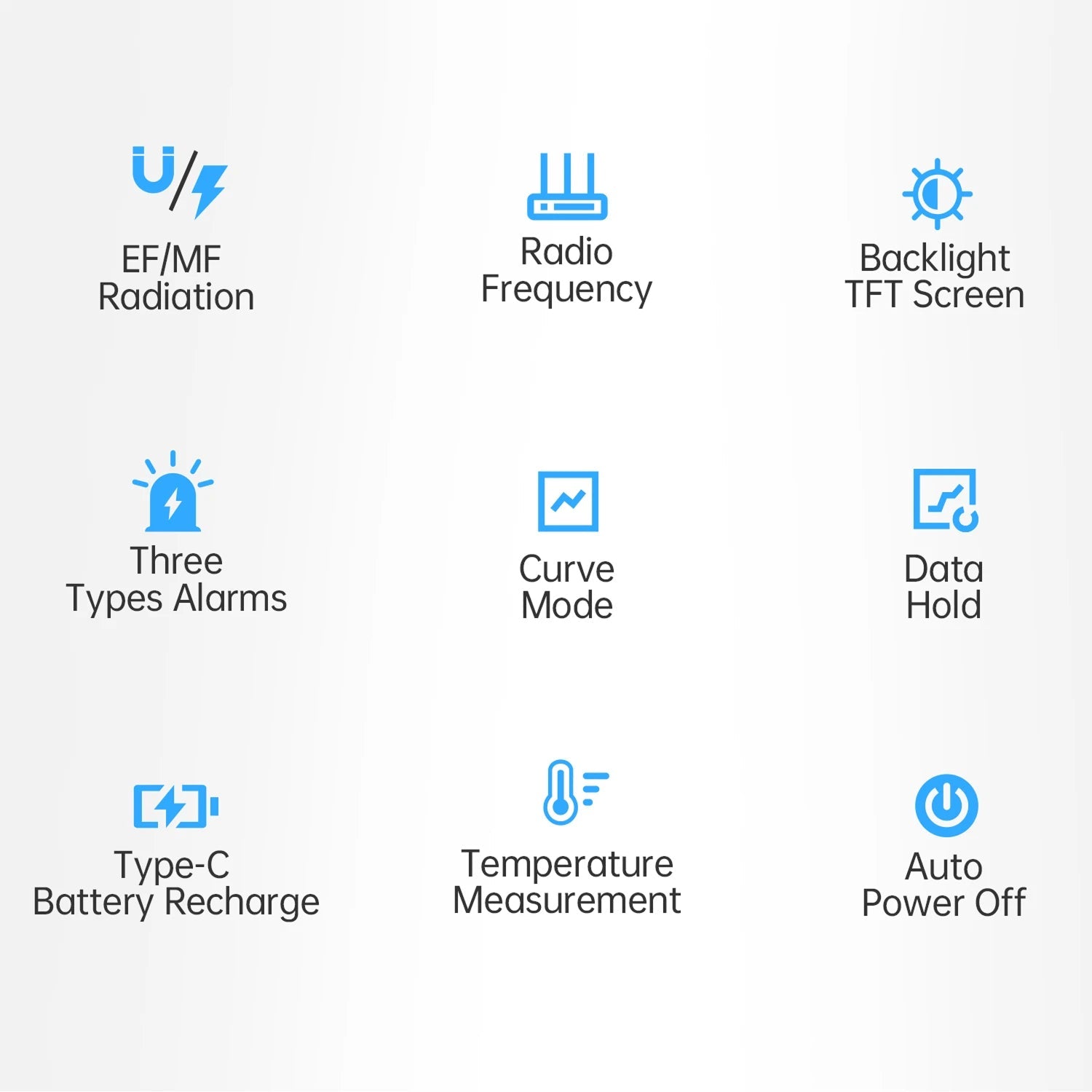 DetexMifi 3-in-1 EMF Detector – 0.01μt Precision, 2.4