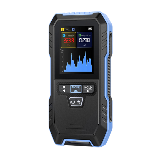 DetexMifi 3-in-1 EMF Detector – 0.01μt Precision, 2.4" Color Screen & NDIR Radiation Tester