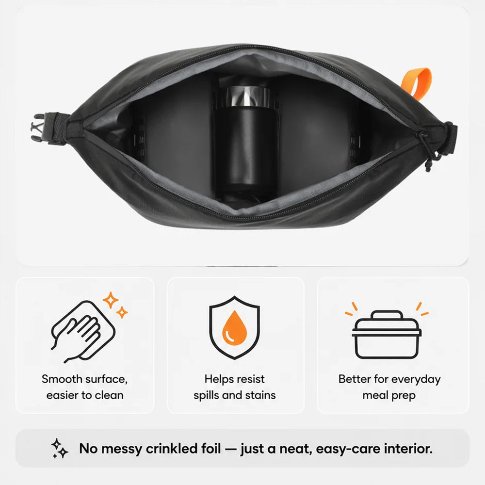 DonisWel Spacious design fits 2 lunch boxes, a bottle, and cutlery