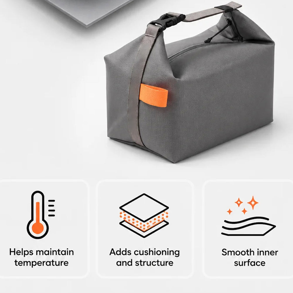 DonisWel Spacious design fits 2 lunch boxes, a bottle, and cutlery