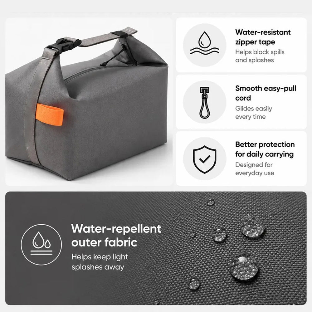 DonisWel Spacious design fits 2 lunch boxes, a bottle, and cutlery