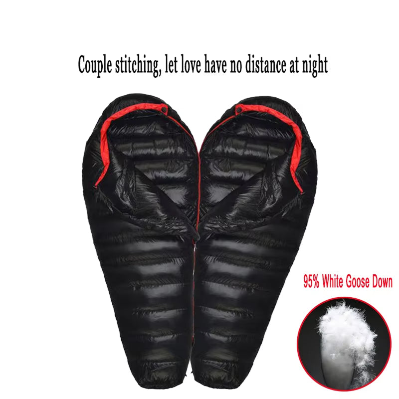 DosiLivix Down Sleeping Bag - 800+ Fill Power White Goose Down, 400T Waterproof Nylon Ripstop