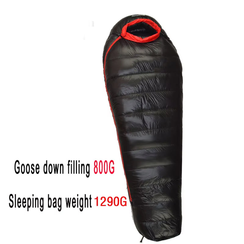DosiLivix Down Sleeping Bag - 800+ Fill Power White Goose Down, 400T Waterproof Nylon Ripstop