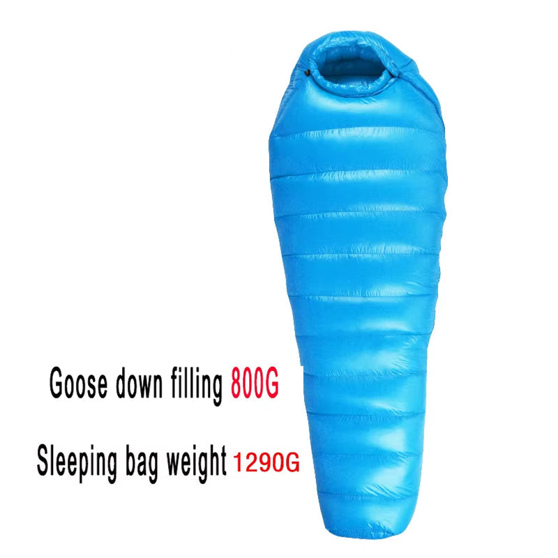 DosiLivix Down Sleeping Bag - 800+ Fill Power White Goose Down, 400T Waterproof Nylon Ripstop