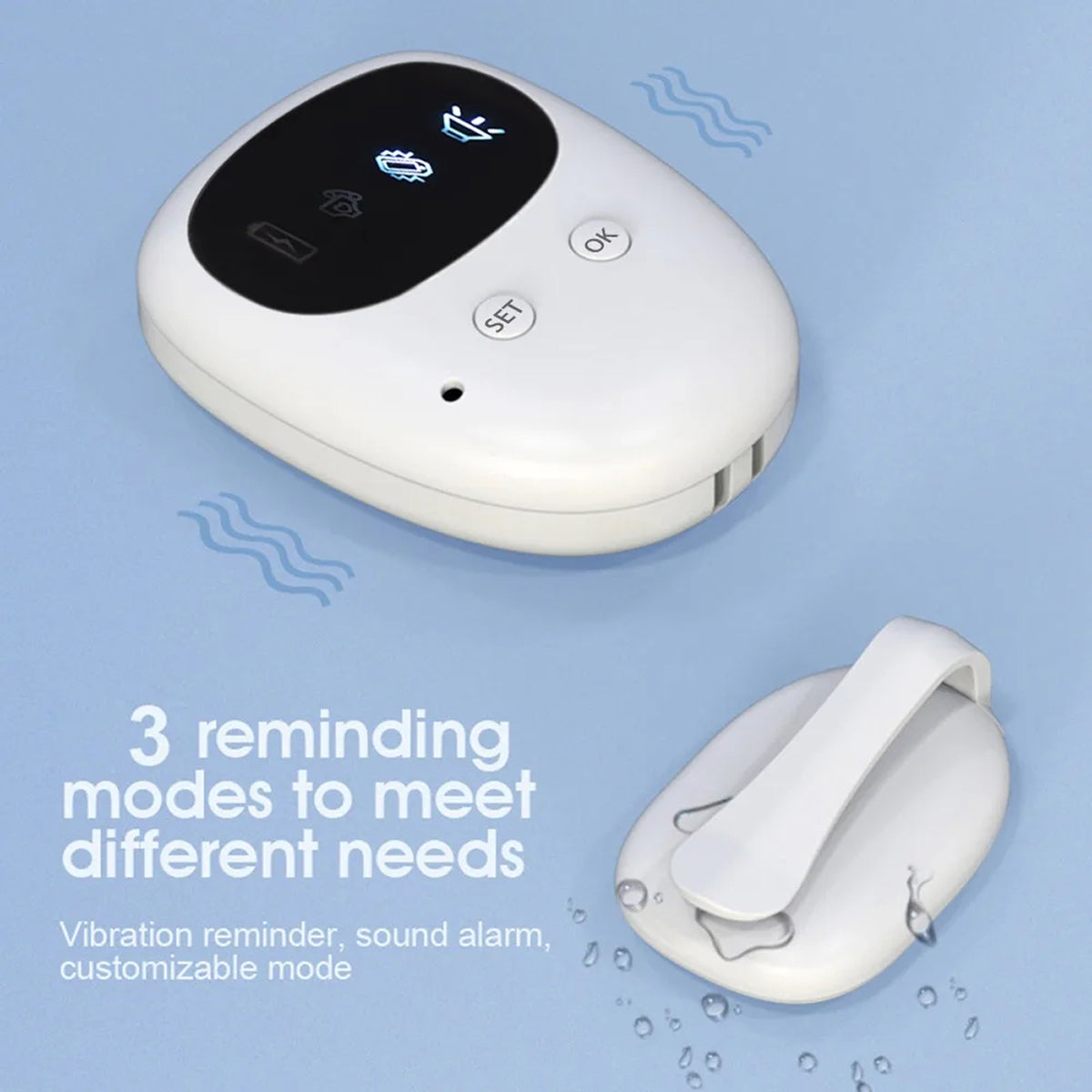 DryFomis 100% wireless freedom with easy clip-on sensor