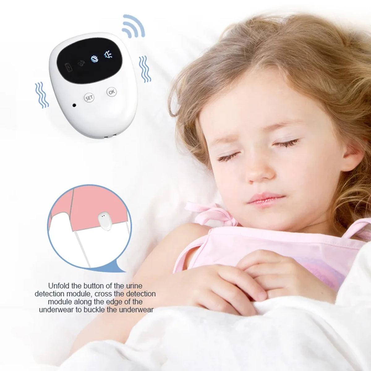 DryFomis 100% wireless freedom with easy clip-on sensor