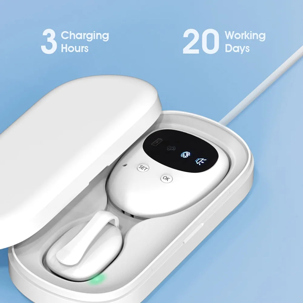 DryFomis 100% wireless freedom with easy clip-on sensor