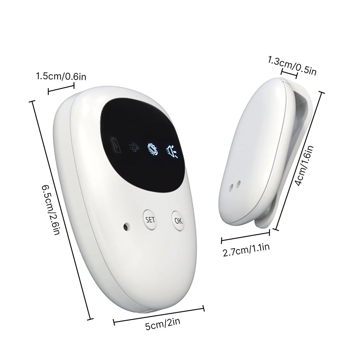 DryFomis 100% wireless freedom with easy clip-on sensor