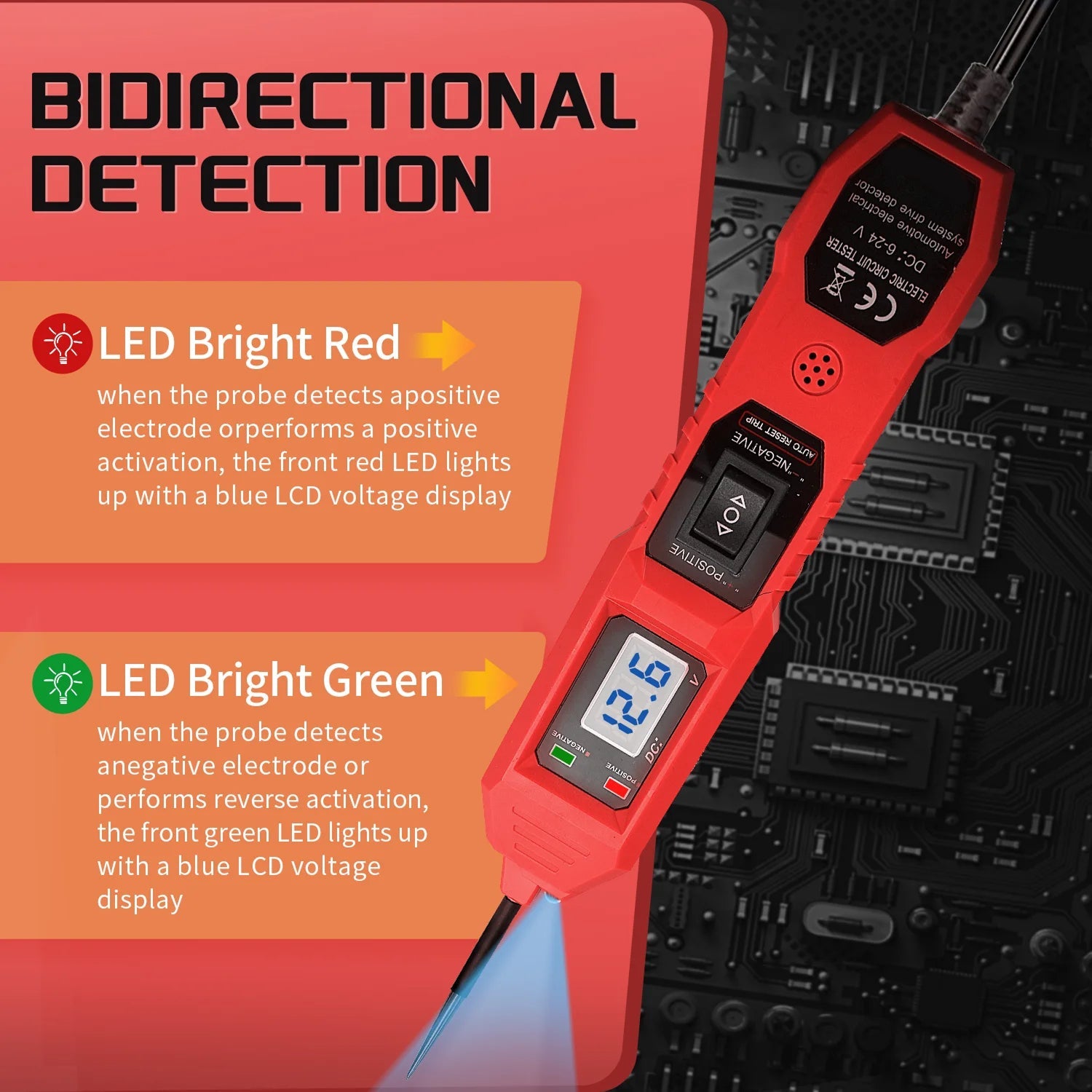 EdorVious DC 3.5-36V Range With ±2% Accuracy For Precise Voltage Measurement