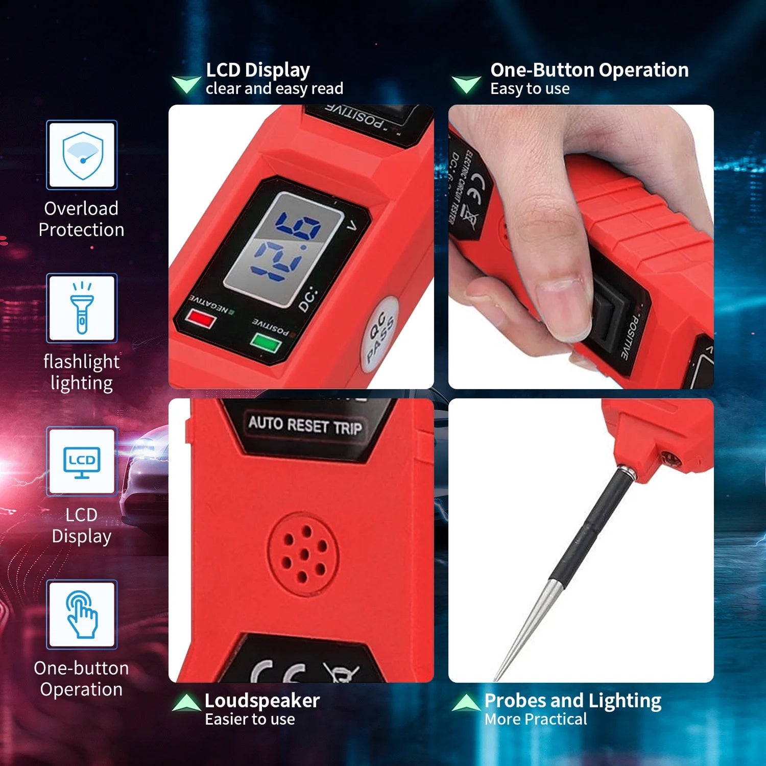 EdorVious DC 3.5-36V Range With ±2% Accuracy For Precise Voltage Measurement