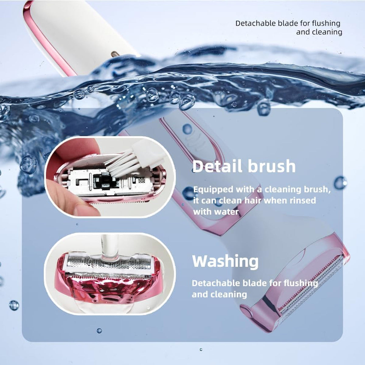 ElixMise 4-in-1 Electric Bikini Trimmer & Intimate Shaver for Women