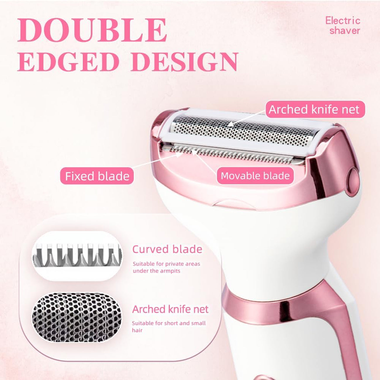 ElixMise 4-in-1 Electric Bikini Trimmer & Intimate Shaver for Women