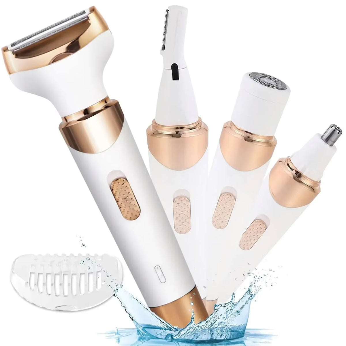 ElixMise 4-in-1 Electric Bikini Trimmer & Intimate Shaver for Women
