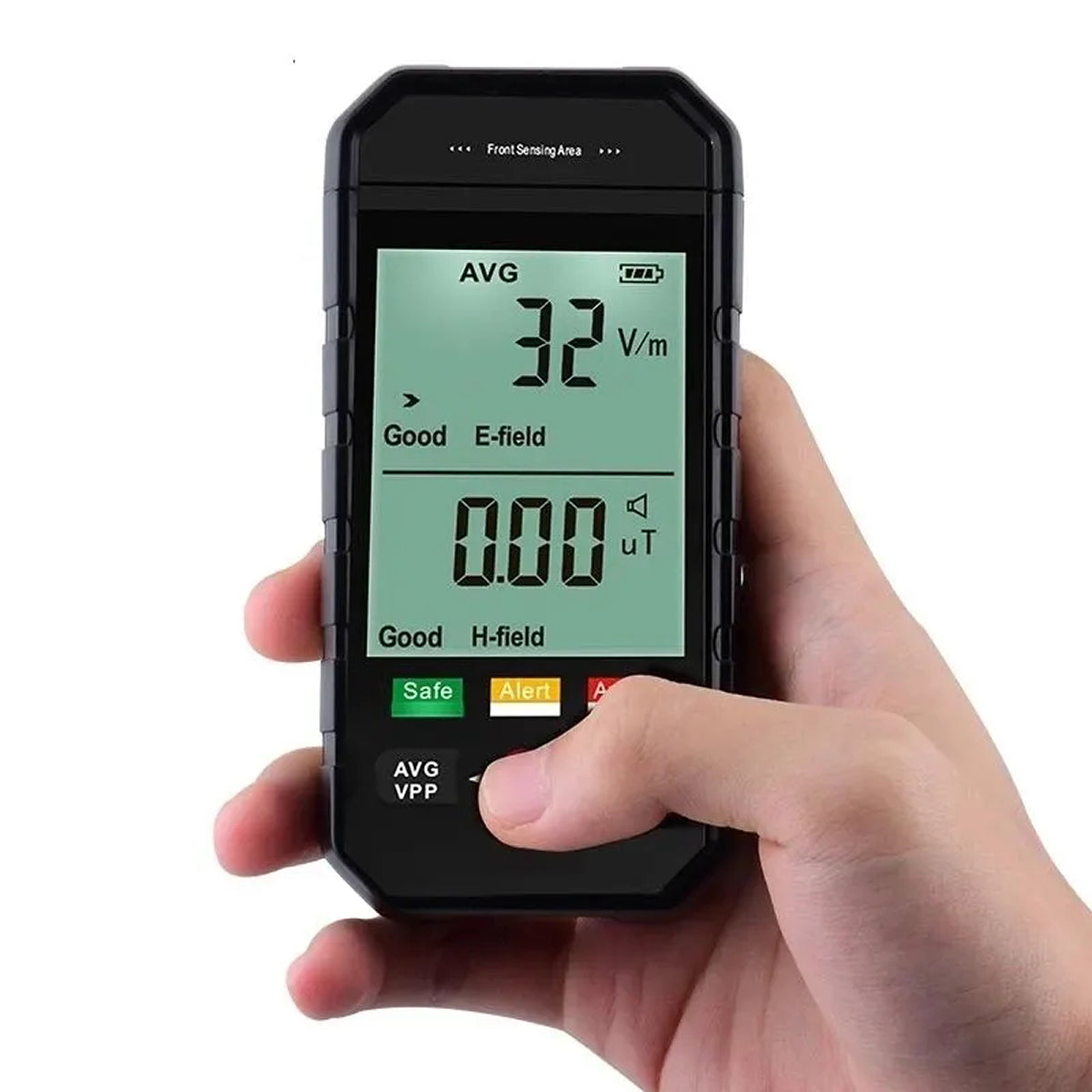 EmixKiv EMF Meter 5G/WiFi Radiation Detector with 3-inch LCD and Dual-Field Alarm