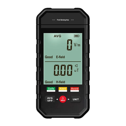 EmixKiv EMF Meter 5G/WiFi Radiation Detector with 3-inch LCD and Dual-Field Alarm