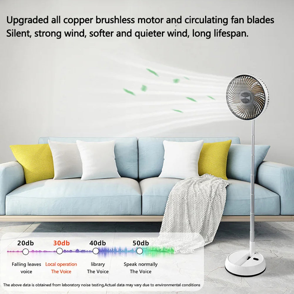 ErisFill 8-Inch All-Copper Brushless Motor For Strong Quiet Airflow