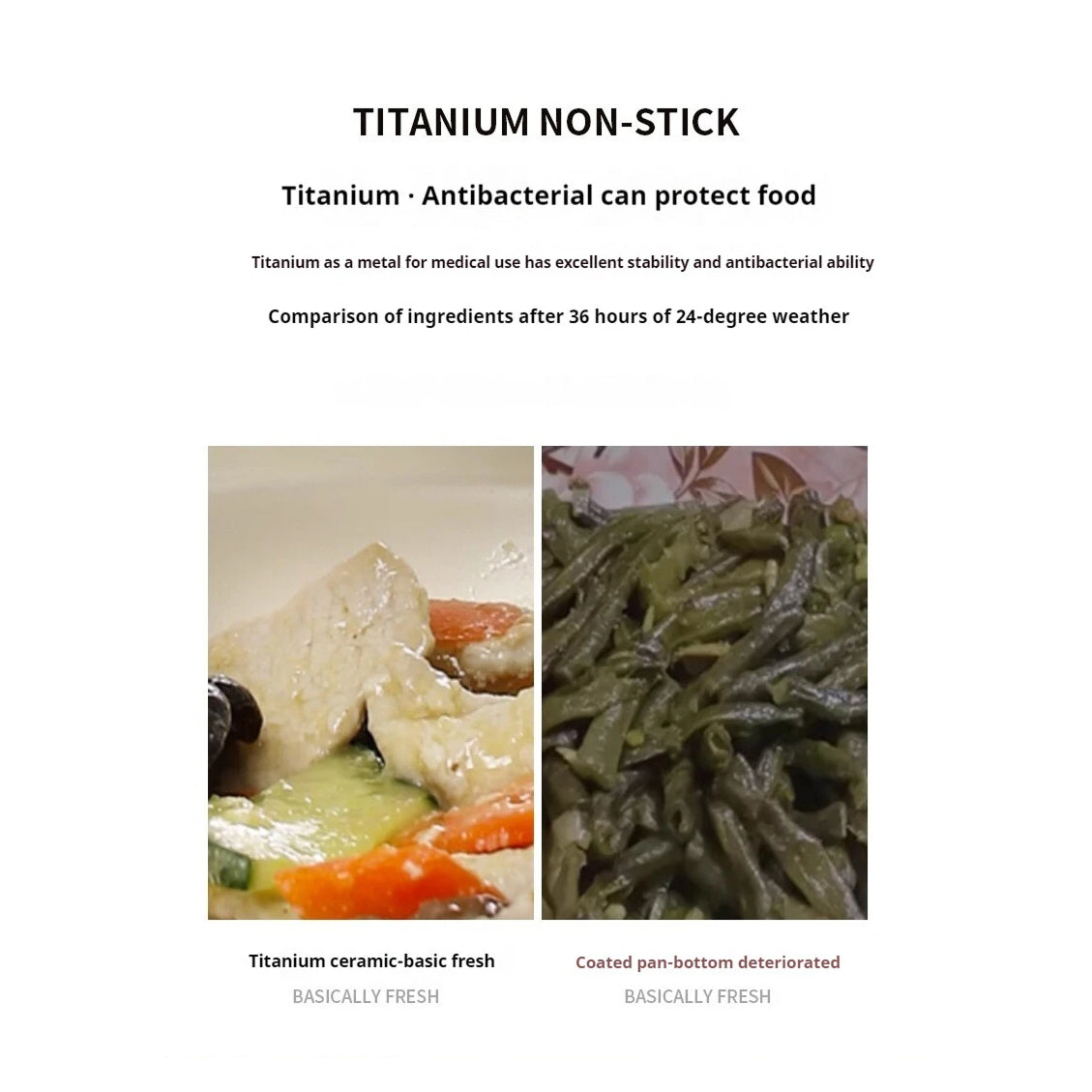 TikaxPan Stainless Steel Frying Pan Chemical Free Cooking