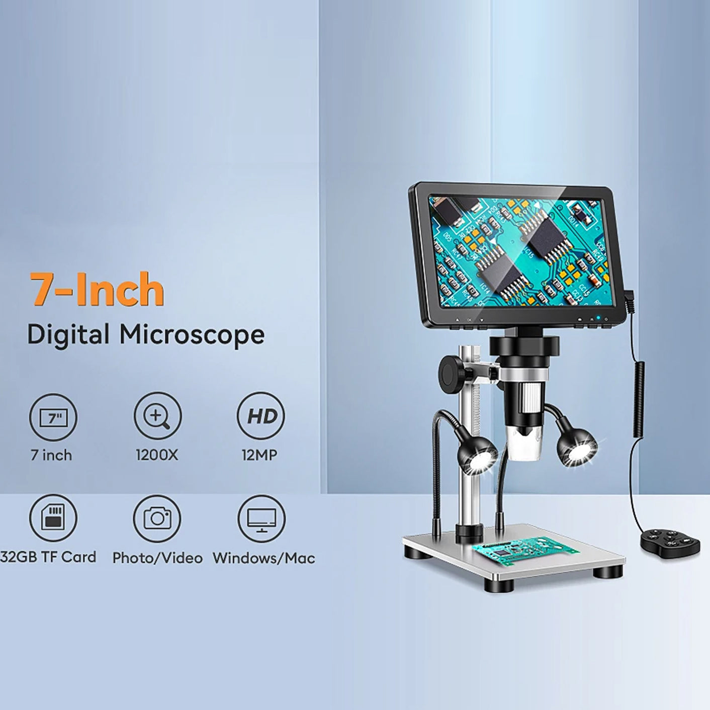 FathVisi 1000x HD Digital Microscope – 4.3