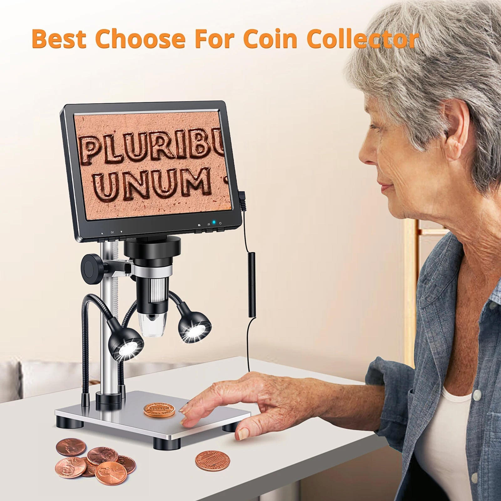 FathVisi 1000x HD Digital Microscope – 4.3