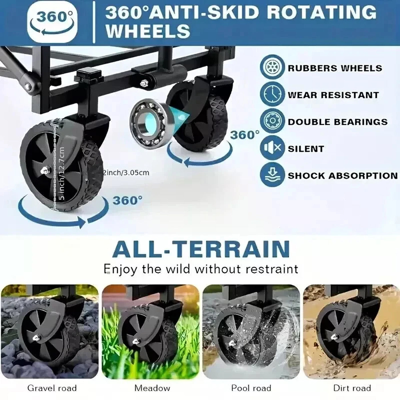 FaxinLika Heavy-Duty 220 Lb Weight Capacity For Large Loads