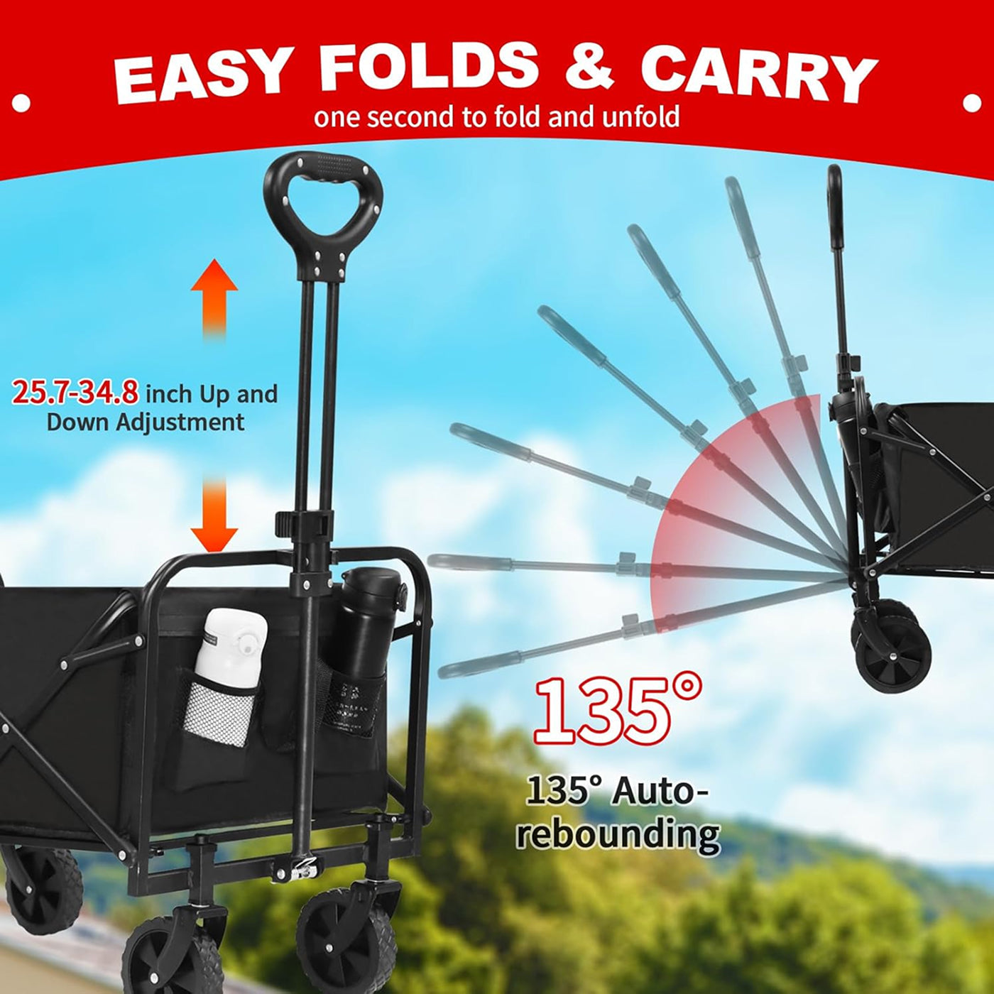 FaxinLika Heavy-Duty 220 Lb Weight Capacity For Large Loads