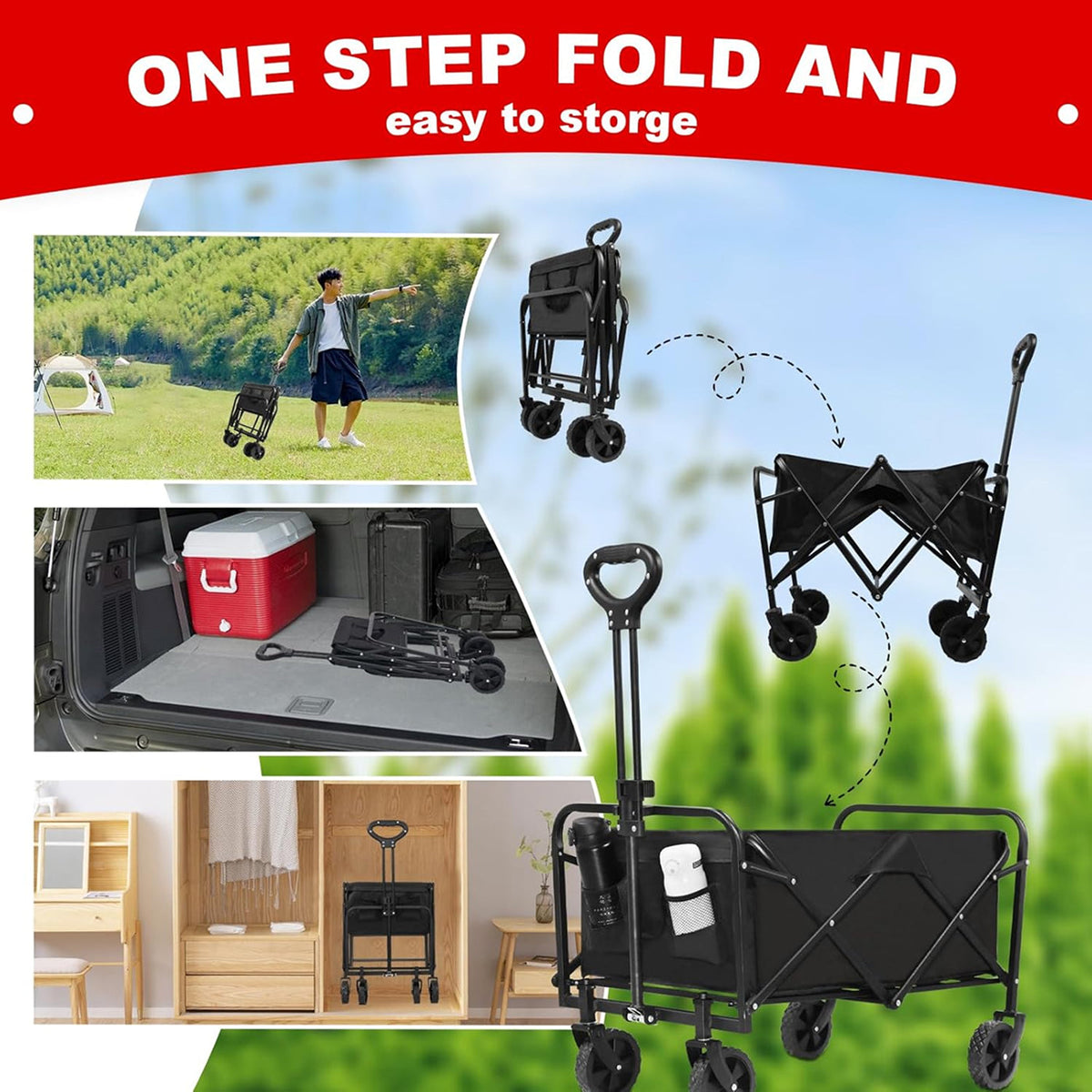 FaxinLika Heavy-Duty 220 Lb Weight Capacity For Large Loads