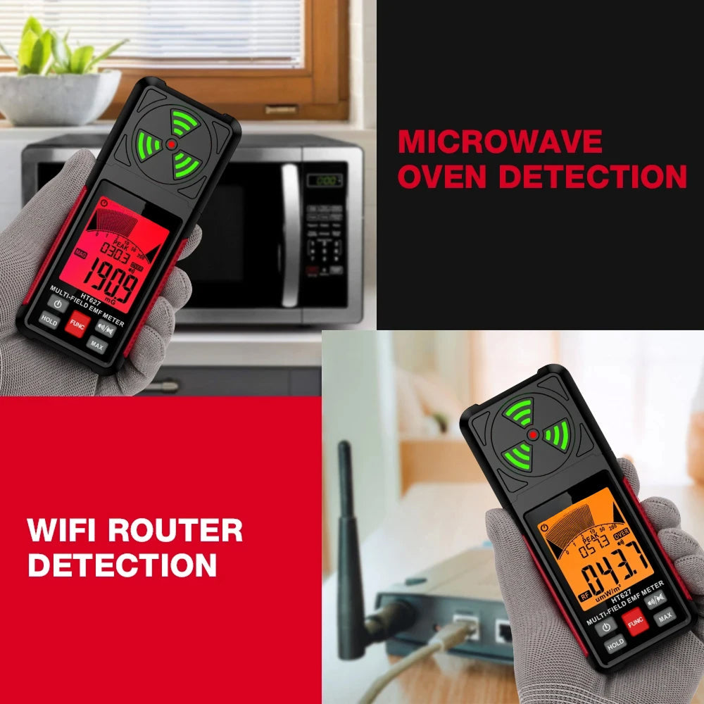 FindMaxal Digital Radiation Tester – High-Precision Triple Mode, Backlit LCD & Audible Alarm