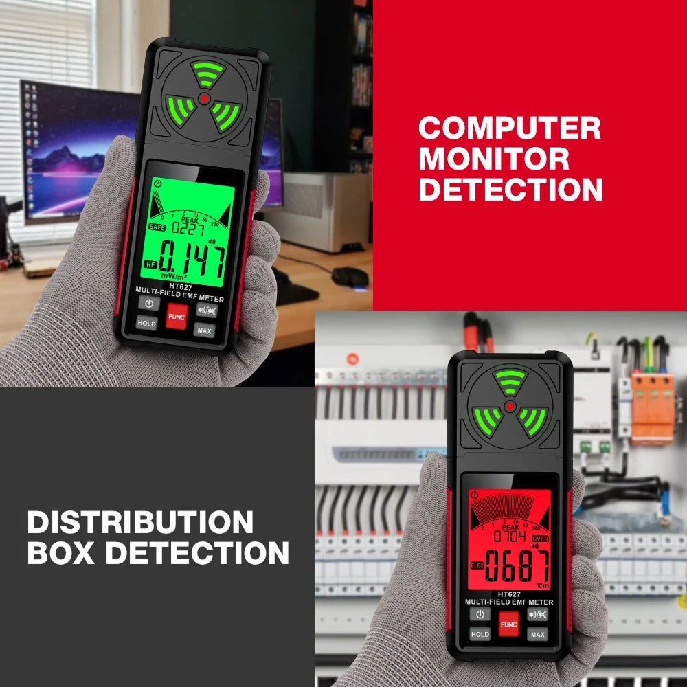 FindMaxal Digital Radiation Tester – High-Precision Triple Mode, Backlit LCD & Audible Alarm