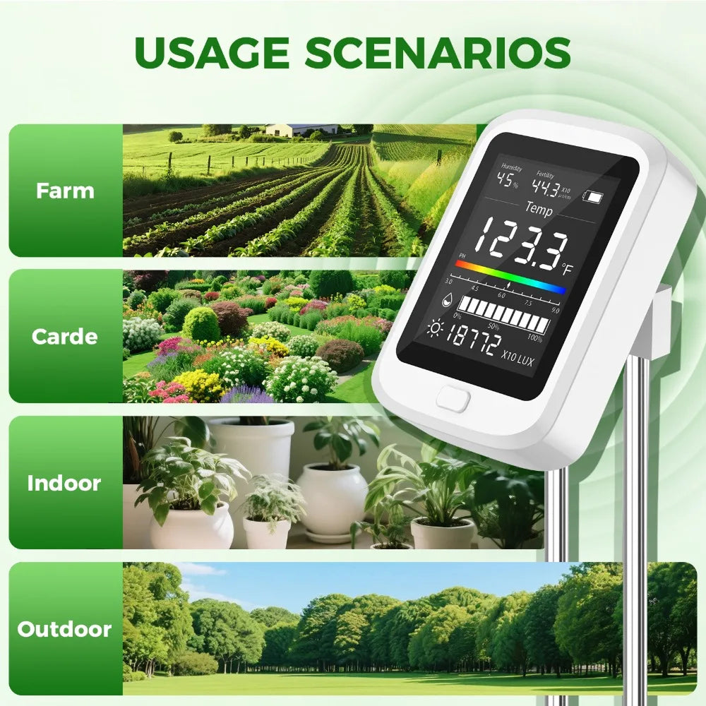FizoMast Digital Soil Moisture Meter – High-Precision Probe, Backlit LCD & Fast Reading Sensor