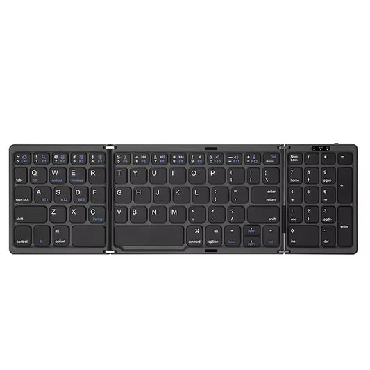 FlipiKeys Foldable Bluetooth Keyboard – Ultra-Slim Pocket Size, Dual-Device Sync & Rechargeable Battery