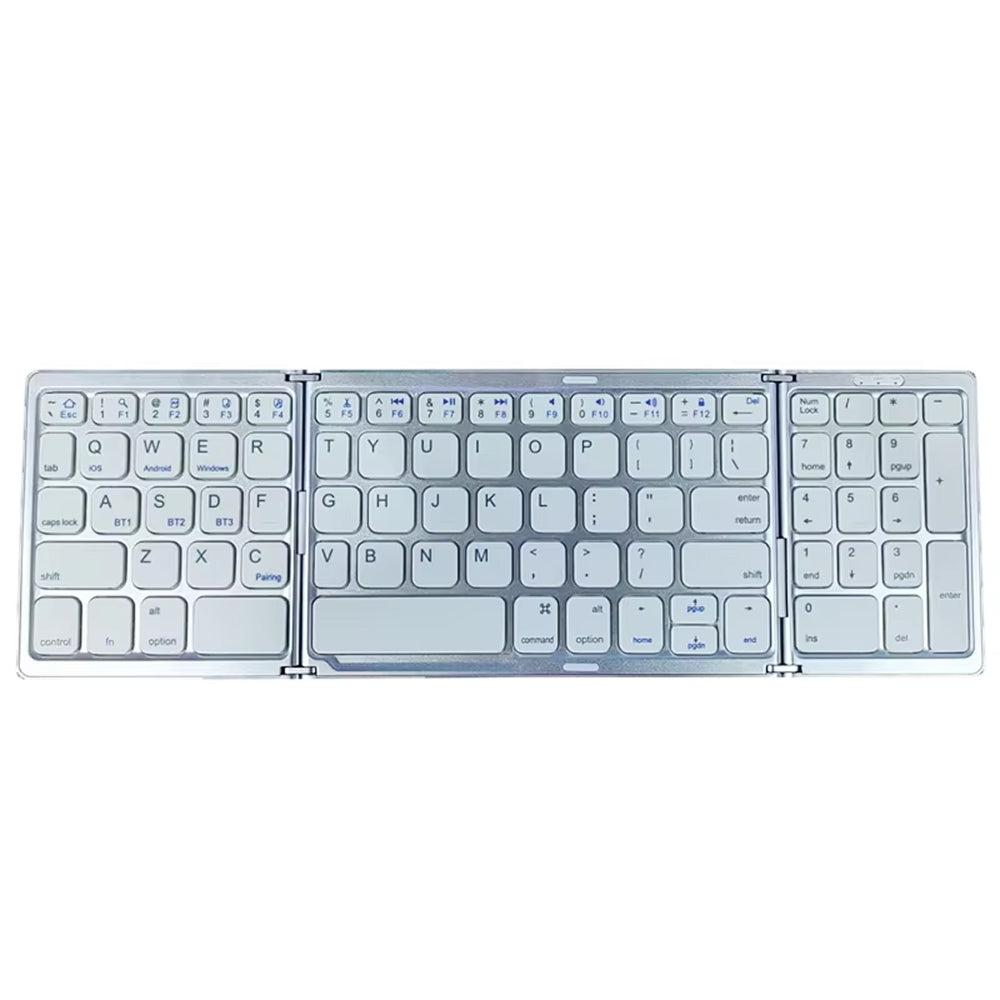 FlipiKeys Foldable Bluetooth Keyboard – Ultra-Slim Pocket Size, Dual-Device Sync & Rechargeable Battery