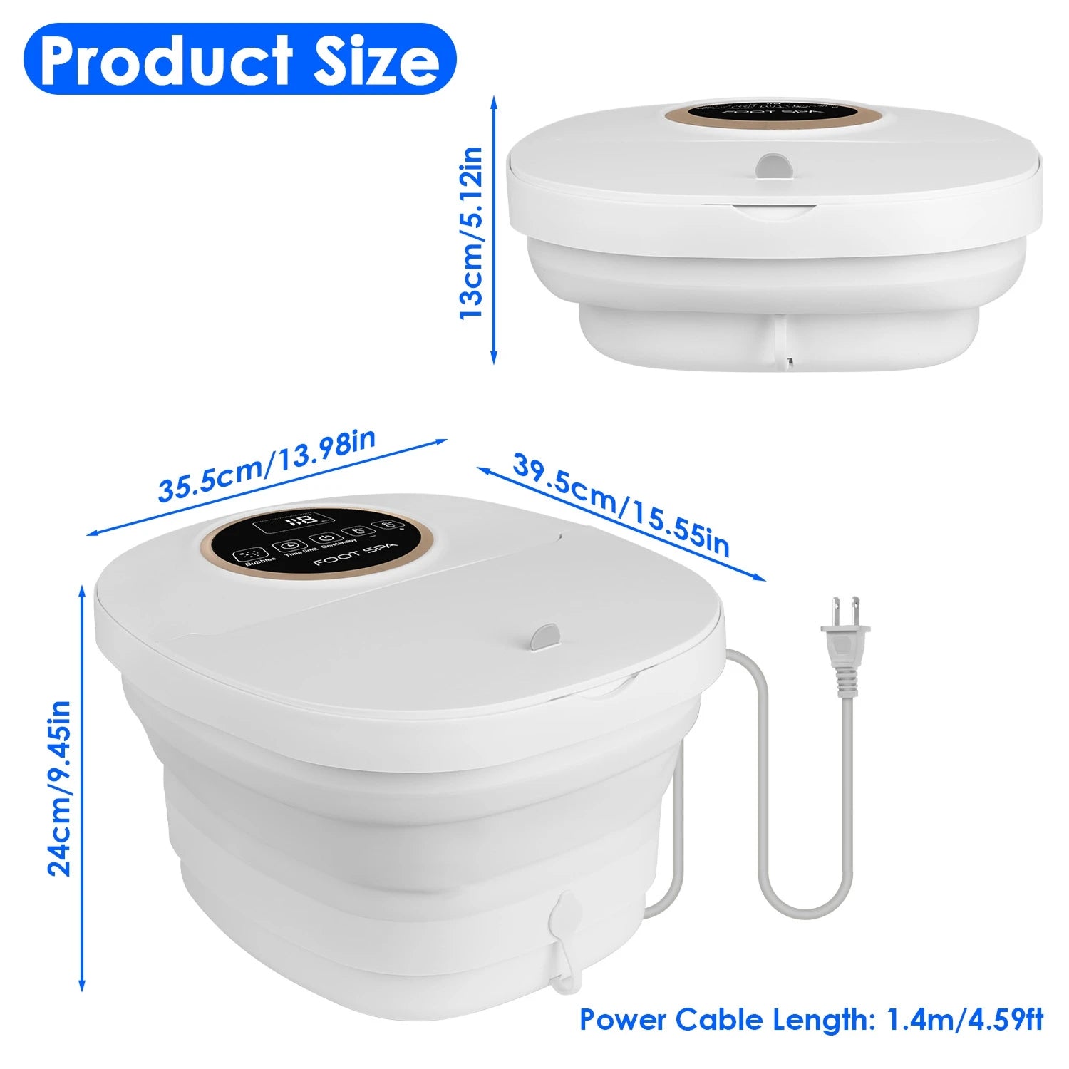 FotixBath Heated Foot Bath Massager – Bubbling Oxygen Therapy, Rotational Rollers & Temp Control