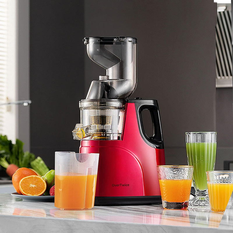 FrostyClas Cold Press Slow Masticating Juicer – 97% High Juice Yield & 70mm Large Feeding Chute