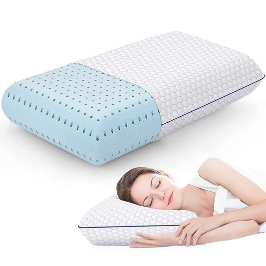 GeliPillex Cooling Gel Memory Foam Pillow Orthopedic Neck Support for All Sleepers