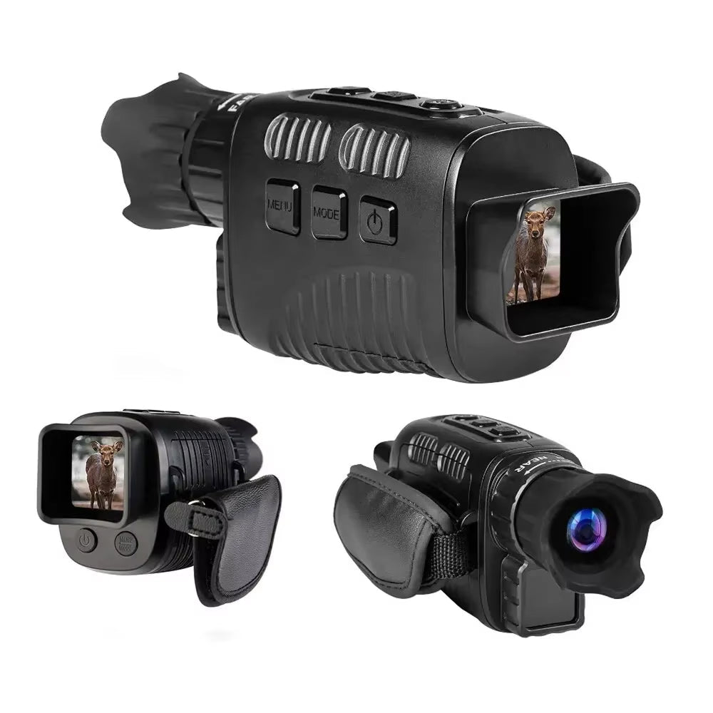 GesDoriq Night Vision Monocular 1080P HD 800m Range 5X Zoom 3800mAh Battery
