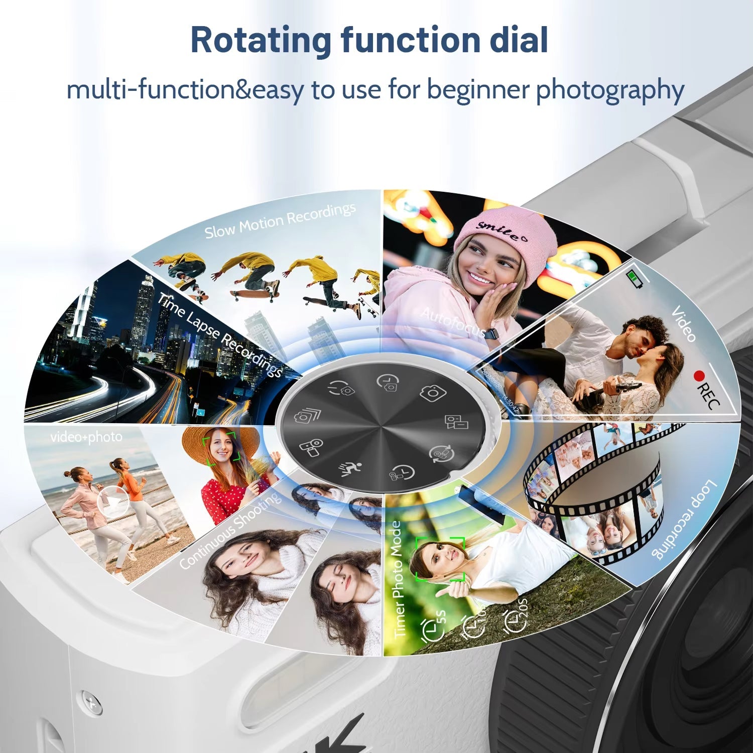 NotaImic 48MP Point and Shoot Camera – 4K Ultra HD Video, 16X Digital Zoom & 2.8