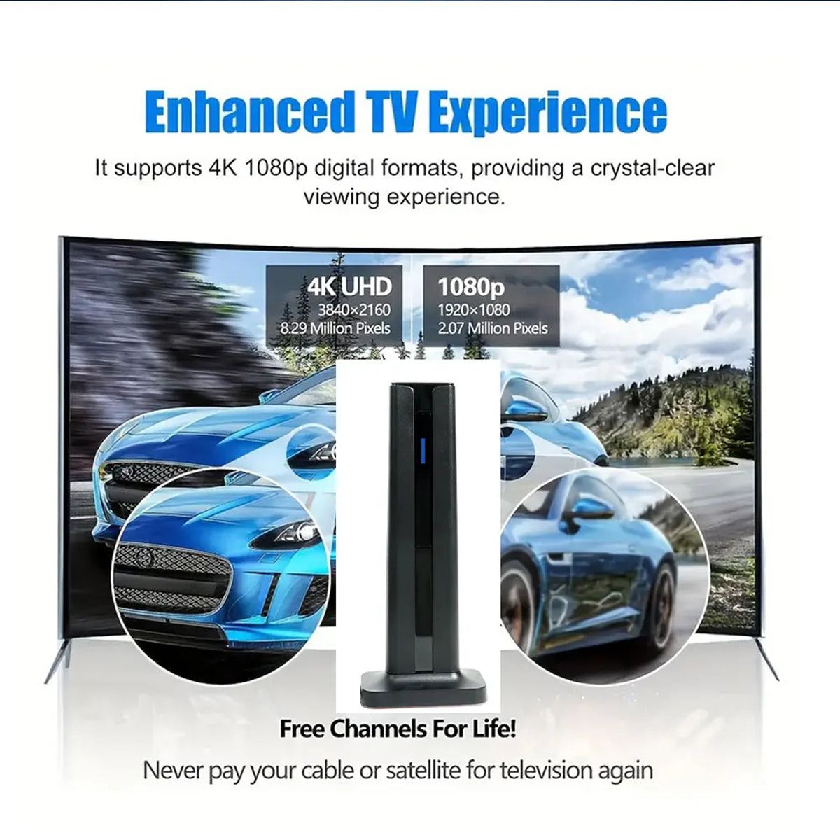 GoltCamis High-Definition Indoor TV Aerial